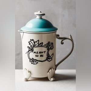 SOLD OUT Anthropologie Molly Hatch Meant To Be Ceramic French Press $78 Retail